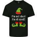I'm Not Short I'm Elf Sized Funny Christmas Mens Cotton T-Shirt Tee Top Black
