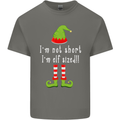 I'm Not Short I'm Elf Sized Funny Christmas Mens Cotton T-Shirt Tee Top Charcoal
