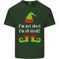 I'm Not Short I'm Elf Sized Funny Christmas Mens Cotton T-Shirt Tee Top Forest Green