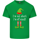 I'm Not Short I'm Elf Sized Funny Christmas Mens Cotton T-Shirt Tee Top Irish Green