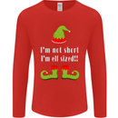 I'm Not Short I'm Elf Sized Funny Christmas Mens Long Sleeve T-Shirt Red