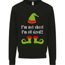 I'm Not Short I'm Elf Sized Funny Christmas Mens Sweatshirt Jumper Black