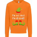 I'm Not Short I'm Elf Sized Funny Christmas Mens Sweatshirt Jumper Orange