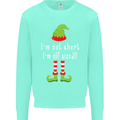 I'm Not Short I'm Elf Sized Funny Christmas Mens Sweatshirt Jumper Peppermint