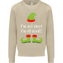 I'm Not Short I'm Elf Sized Funny Christmas Mens Sweatshirt Jumper Sand