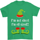 I'm Not Short I'm Elf Sized Funny Christmas Mens T-Shirt Cotton Gildan Irish Green