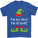 I'm Not Short I'm Elf Sized Funny Christmas Mens T-Shirt Cotton Gildan Royal Blue