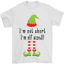 I'm Not Short I'm Elf Sized Funny Christmas Mens T-Shirt Cotton Gildan White