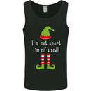 I'm Not Short I'm Elf Sized Funny Christmas Mens Vest Tank Top Black