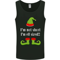 I'm Not Short I'm Elf Sized Funny Christmas Mens Vest Tank Top Black