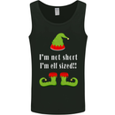 I'm Not Short I'm Elf Sized Funny Christmas Mens Vest Tank Top Black