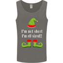 I'm Not Short I'm Elf Sized Funny Christmas Mens Vest Tank Top Charcoal