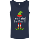 I'm Not Short I'm Elf Sized Funny Christmas Mens Vest Tank Top Navy Blue