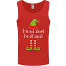 I'm Not Short I'm Elf Sized Funny Christmas Mens Vest Tank Top Red