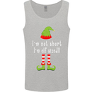 I'm Not Short I'm Elf Sized Funny Christmas Mens Vest Tank Top Sports Grey