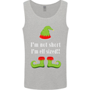 I'm Not Short I'm Elf Sized Funny Christmas Mens Vest Tank Top Sports Grey