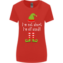 I'm Not Short I'm Elf Sized Funny Christmas Womens Wider Cut T-Shirt Red