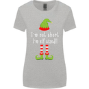 I'm Not Short I'm Elf Sized Funny Christmas Womens Wider Cut T-Shirt Sports Grey