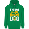 I'm Not Single I Have a Dog Funny Childrens Kids Hoodie Irish Green