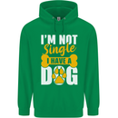 I'm Not Single I Have a Dog Funny Childrens Kids Hoodie Irish Green