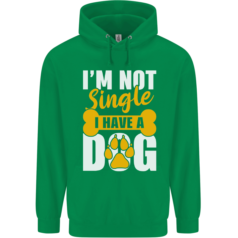 I'm Not Single I Have a Dog Funny Childrens Kids Hoodie Irish Green