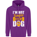 I'm Not Single I Have a Dog Funny Childrens Kids Hoodie Purple