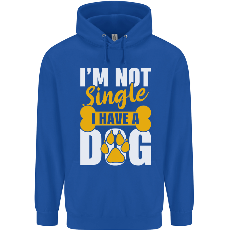 I'm Not Single I Have a Dog Funny Childrens Kids Hoodie Royal Blue