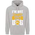 I'm Not Single I Have a Dog Funny Childrens Kids Hoodie Sports Grey