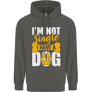 I'm Not Single I Have a Dog Funny Childrens Kids Hoodie Storm Grey