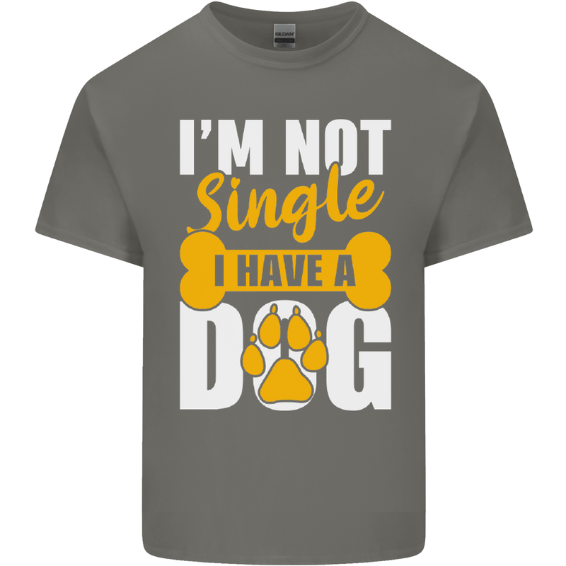 I'm Not Single I Have a Dog Funny Kids T-Shirt Childrens Charcoal