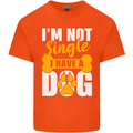 I'm Not Single I Have a Dog Funny Kids T-Shirt Childrens Orange