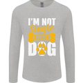I'm Not Single I Have a Dog Funny Mens Long Sleeve T-Shirt Sports Grey