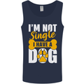 I'm Not Single I Have a Dog Funny Mens Vest Tank Top Navy Blue