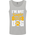 I'm Not Single I Have a Dog Funny Mens Vest Tank Top Sports Grey