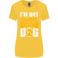 I'm Not Single I Have a Dog Funny Womens Wider Cut T-Shirt Yellow