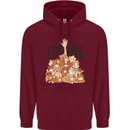 I'm OK Funny Cat Mum Dad Crazy Lady Kitten Childrens Kids Hoodie Maroon