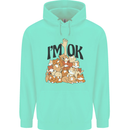 I'm OK Funny Cat Mum Dad Crazy Lady Kitten Childrens Kids Hoodie Peppermint