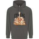 I'm OK Funny Cat Mum Dad Crazy Lady Kitten Childrens Kids Hoodie Storm Grey