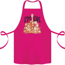 I'm OK Funny Cat Mum Dad Crazy Lady Kitten Cotton Apron 100% Organic Pink