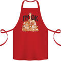 I'm OK Funny Cat Mum Dad Crazy Lady Kitten Cotton Apron 100% Organic Red