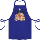 I'm OK Funny Cat Mum Dad Crazy Lady Kitten Cotton Apron 100% Organic Royal Blue
