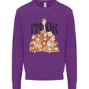 I'm OK Funny Cat Mum Dad Crazy Lady Kitten Kids Sweatshirt Jumper Purple