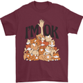 I'm OK Funny Cat Mum Dad Crazy Lady Kitten Mens T-Shirt Cotton Gildan Maroon