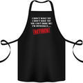 I'm Officially Retired Retirement Funny Cotton Apron 100% Organic Black