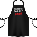 I'm Officially Retired Retirement Funny Cotton Apron 100% Organic Black