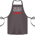 I'm Officially Retired Retirement Funny Cotton Apron 100% Organic Dark Grey