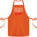 I'm Officially Retired Retirement Funny Cotton Apron 100% Organic Orange