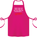 I'm Officially Retired Retirement Funny Cotton Apron 100% Organic Pink