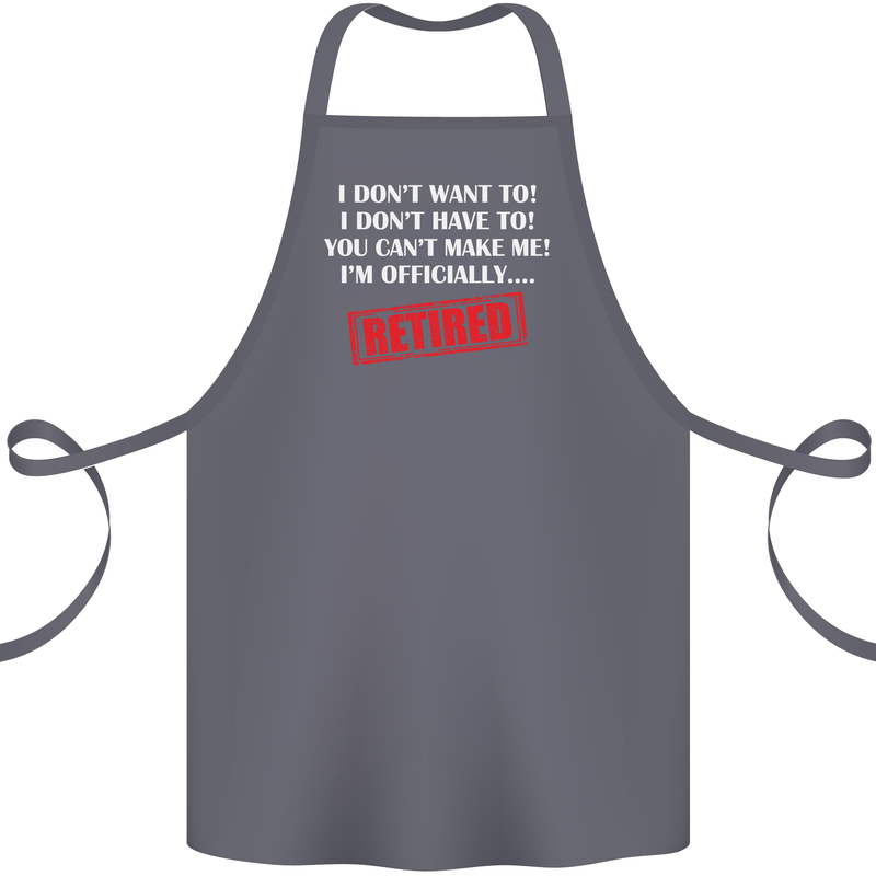 I'm Officially Retired Retirement Funny Cotton Apron 100% Organic Steel
