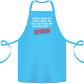 I'm Officially Retired Retirement Funny Cotton Apron 100% Organic Turquoise
